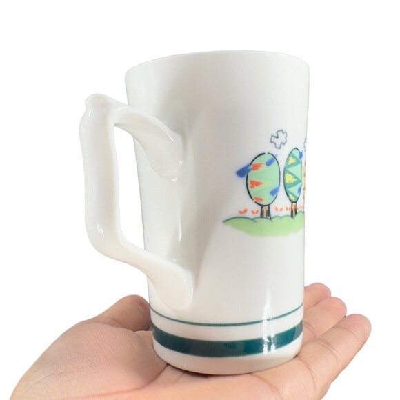Ceramics Nari Sil Coffee Mug Cup With Whimsical Trees Ceramic Porcelain Mug VTG - Picture 8 of 14